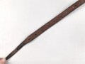 Bauchgurt für den Rucksack für Gebirgstruppen der Wehrmacht, getragenes Stück, Gesamtlänge 129cm