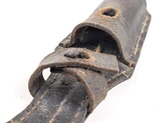 Koppelschuh zum Seitengewehr M84/98 zum k98 der Wehrmacht. Getragenes Stück