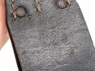 Koppelschuh zum Seitengewehr M84/98 zum k98 der Wehrmacht. Getragenes Stück