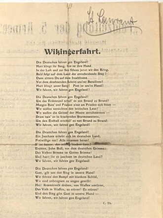 1.Weltkrieg "Feldzeitung der 5. Armee" 3. Mai 1915, 21 x 31 cm