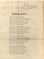 1.Weltkrieg "Feldzeitung der 5. Armee" 3. Mai 1915, 21 x 31 cm