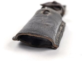 Koppelschuh zum Seitengewehr M84/98 zum k98 der Wehrmacht. Getragenes Stück mit RF Nummer