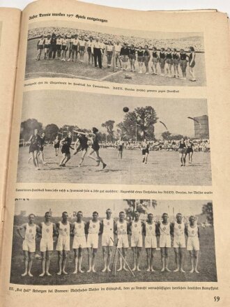 "Blätter der Erinnerung an das 151. Deutsche Turnfest Stuttgart 1933" 64 Seiten, gebraucht, DIN A4
