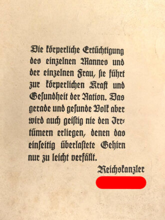 "Blätter der Erinnerung an das 151. Deutsche Turnfest Stuttgart 1933" 64 Seiten, gebraucht, DIN A4