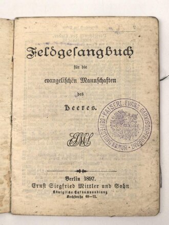 1.Weltkrieg "Feldgesangbuch für die...