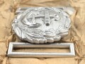 Kriegsmarine Schloß für die Paradefeldbinde der Beamten. Aluminium 60mm, Original verpacktes Stück
