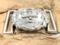 Kriegsmarine Schloß für die Paradefeldbinde der Beamten. Aluminium 60mm, Original verpacktes Stück