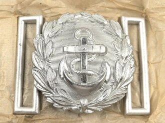 Kriegsmarine Schloß für die Paradefeldbinde der Beamten. Aluminium 60mm, Original verpacktes Stück