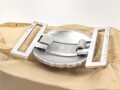 Kriegsmarine Schloß für die Paradefeldbinde der Beamten. Aluminium 60mm, Original verpacktes Stück