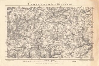 "Truppenübungsplatz Münsingen" datiert 1936,  Maße: 24 x 16 cm