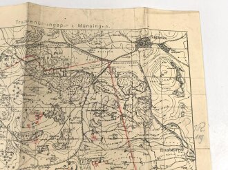 Karte "Truppenübungsplatz Münsingen" Maße: 48 x 38 cm