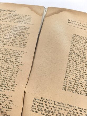 "Unser Regiment - Nachrichten November 1942" Dezembernacht in den Ruinen von Rshew, DIN A4