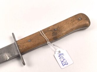 Luftwaffe, Kampfmesser, Stiefelmesser Wehrmacht. Gebraucht, Klinge beschliffen, Luftwaffenabnahme. Scheide fehlt