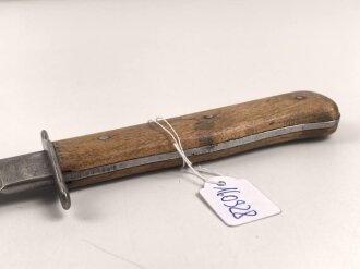 Luftwaffe, Kampfmesser, Stiefelmesser Wehrmacht. Gebraucht, Klinge beschliffen, Luftwaffenabnahme. Scheide fehlt