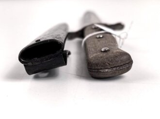 Luftwaffe, Kampfmesser, Stiefelmesser Wehrmacht. Klinge mit Luftwaffenabnahme. Scheide Originallack