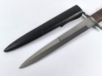 Luftwaffe, Kampfmesser, Stiefelmesser Wehrmacht. Klinge mit Luftwaffenabnahme. Scheide Originallack