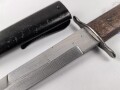Luftwaffe, Kampfmesser, Stiefelmesser Wehrmacht. Klinge mit Luftwaffenabnahme. Scheide Originallack