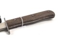 Luftwaffe, Kampfmesser, Stiefelmesser Wehrmacht. Klinge mit Luftwaffenabnahme. Scheide Originallack