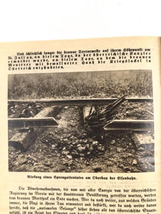 "Der braune Terror in Österreich" Herausgegeben von der Vaterländischen Front. 32 Seiten, DIN A5