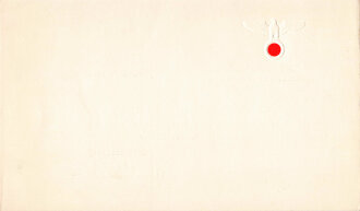 Der Reichsminister für Volksaufklärung und Propaganda"Weihnachtsgruß 1940" Maße: 21 x 12 cm