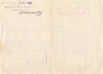 Der Generalbevollmächtigte für das Kraftfahrwesen "Ausweis" datiert 1942, DIN A5