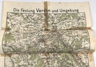 "Karte der Festung Verdun und Umgebung"...