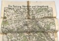 "Karte der Festung Verdun und Umgebung" geklebt