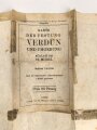 "Karte der Festung Verdun und Umgebung" geklebt