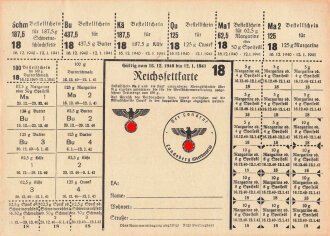 "Reichsfettkarte" der Stadt Landsberg,...