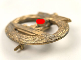 U-Boot Kriegsabzeichen , Zink vergoldet, ohne Herstellerbezeichnung