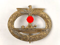 U-Boot Kriegsabzeichen , Zink vergoldet, ohne Herstellerbezeichnung