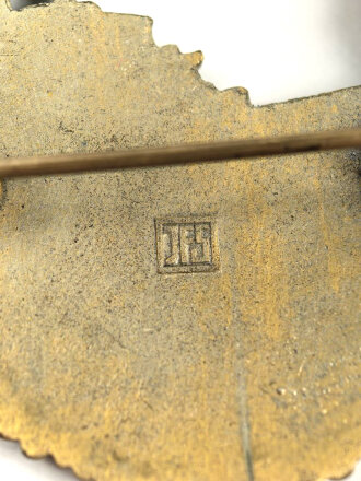 Zerstörer Kriegsabzeichen , Zink vergoldet, Hersteller JFS