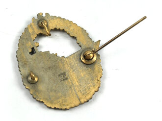 Zerstörer Kriegsabzeichen , Zink vergoldet, Hersteller JFS