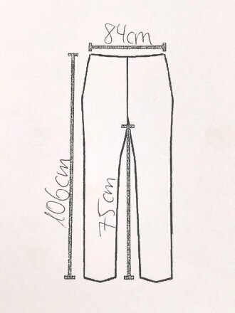 Waffen SS, Tarnhose in der seltenen " glatten" Baumwollausführung. Ungetrages Kammerstück vom Hersteller 179, datiert 1944. In dieser Qualität sehr selten