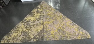 Waffen SS , Zeltbahn "Platane "Tarn, getragenes...