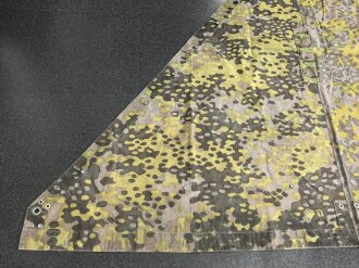 Waffen SS , Zeltbahn "Platane "Tarn, getragenes...