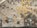 Waffen SS , Zeltbahn "Platane "Tarn, getragenes Stück mit Nummern "1" und "5" Hersteller "Warei Berlin"