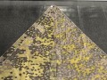 Waffen SS , Zeltbahn "Platane "Tarn, getragenes Stück mit Nummern "1" und "5" Hersteller "Warei Berlin"