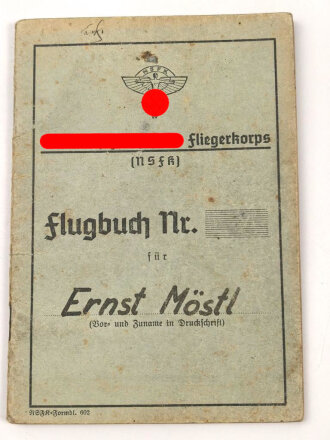 Ausweise eines Angehörigen der Flieger HJ und des NSFK. Träger des HJ Schießabzeichen sowie des HJ Leistungsabzeichen in silber.