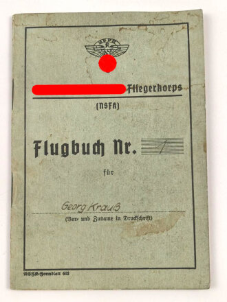 NS Fliegerkorps NSFK, Gruppe Ausweise eines Gleit- und Segelfliegers