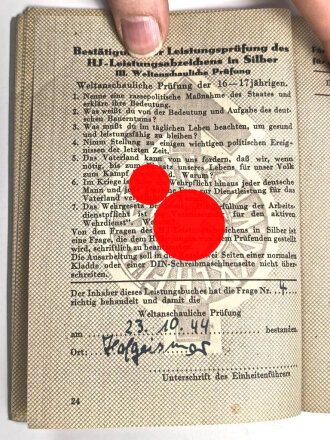 Umfangreicher Papiernachlass eines Angehörigen der Hitlerjugend Bremen