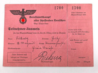 Umfangreicher Papiernachlass eines Angehörigen der Hitlerjugend Bremen