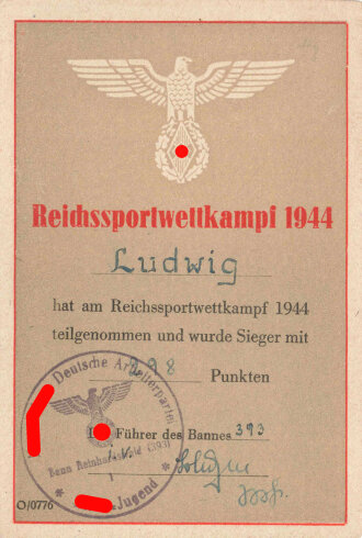 Umfangreicher Papiernachlass eines Angehörigen der Hitlerjugend Bremen