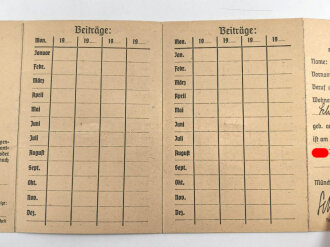 Mitglieds Ausweis Hitlerjugendeines Angehörigen aus Öhringen. Dazu weitere Ausweise und Fotos