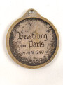 Andenken " Besetzung von Paris 14.Juni 1940" Durchmesser 32mm