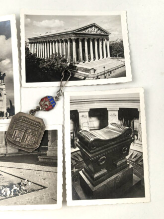 Andenken "Souvenir de Paris " Breite 28mm, dazu diverse Kauffotos