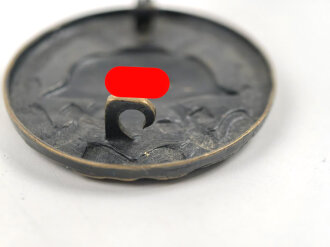 Verwundetenabzeichen schwarz, Buntmetall lackiert, , getragenes Stück