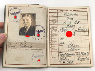 Wehrpaß Heer, eingestellt am 2.9.1940 bei schwere Artillerie Ersatz Abteilung 40 ( mot )