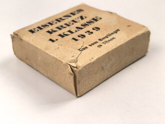 Umkarton für Eisernes Kreuz 1. Klasse 1939 im Etui. Hersteller Paul Meybauer Berlin