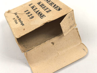 Umkarton für Eisernes Kreuz 1. Klasse 1939 im Etui. Hersteller Paul Meybauer Berlin